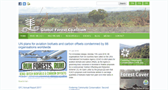 Desktop Screenshot of globalforestcoalition.org